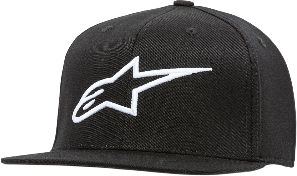 ALPINESTARS Ageless Flat Bill Hat - Black/White - Small/Medium 1035810151020SM