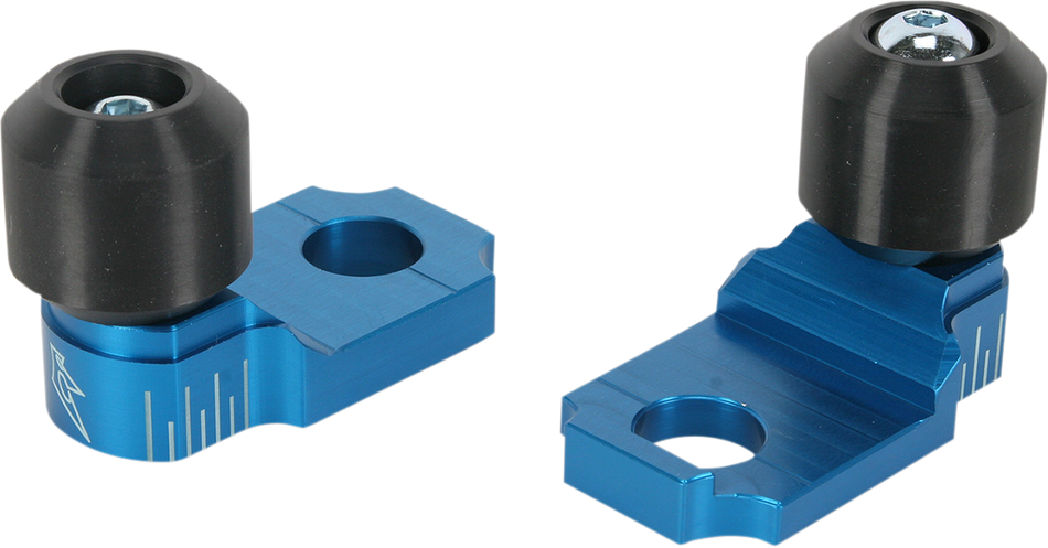 DRIVEN RACING Axle Block Sliders - Kawasaki ZX-10R - Blue DRAX-105-BL