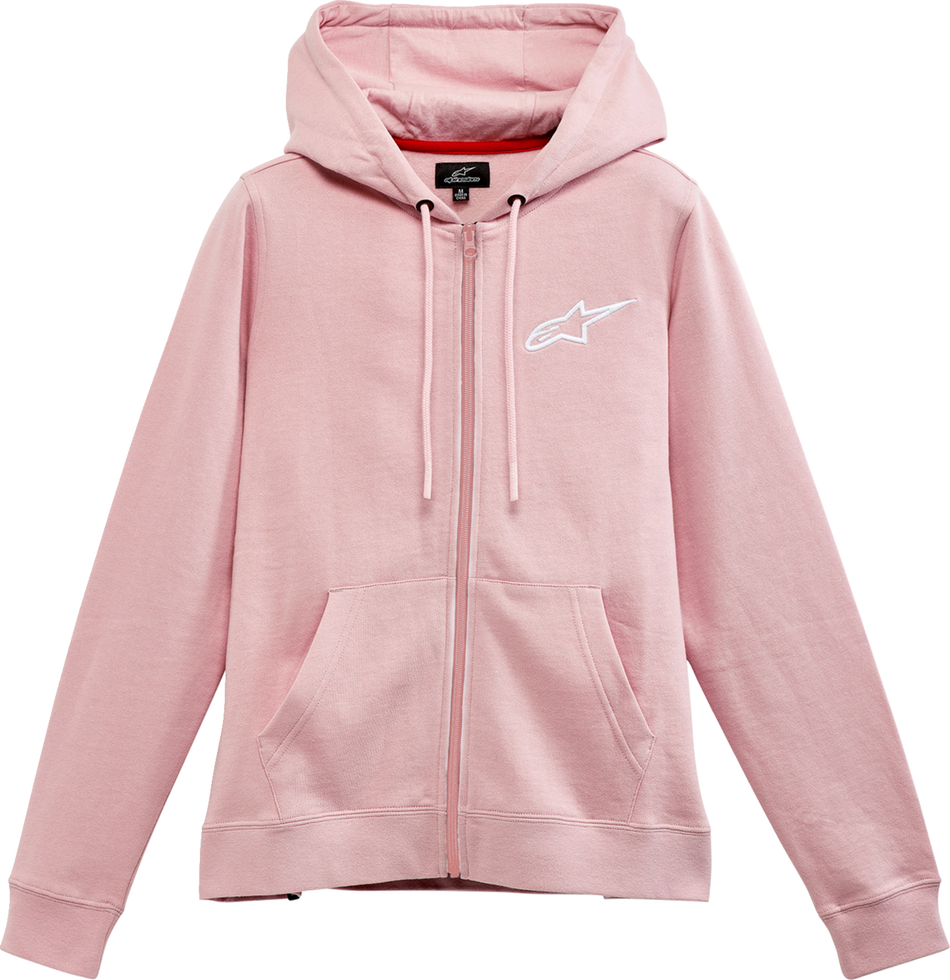 ALPINESTARS Women's Ageless Zip Hoodie - Pink/White - XL 1232518003110XL