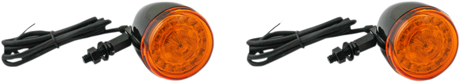 CUSTOM DYNAMICS ProBEAM® Universal Turn Signals - Gloss Black/Amber PB-UNV-TS-A-B