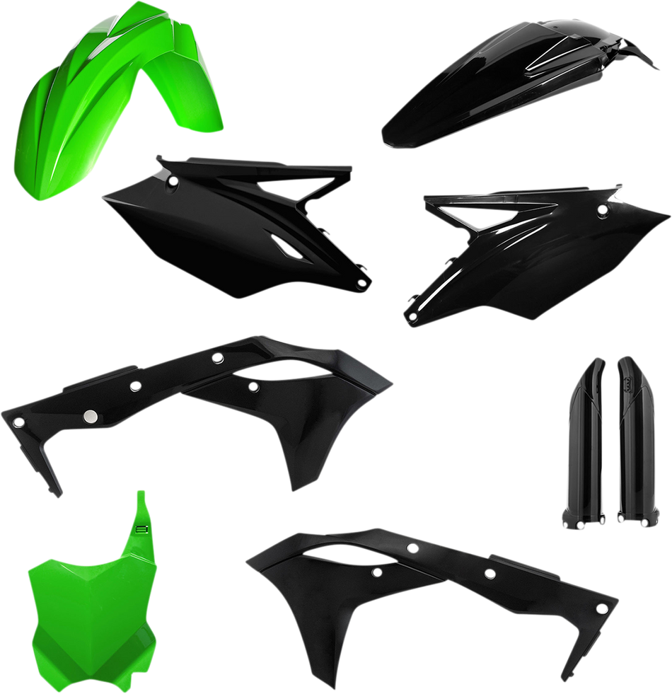 Kit de carrocería de repuesto completo ACERBIS - Verde/Negro 2685821089 