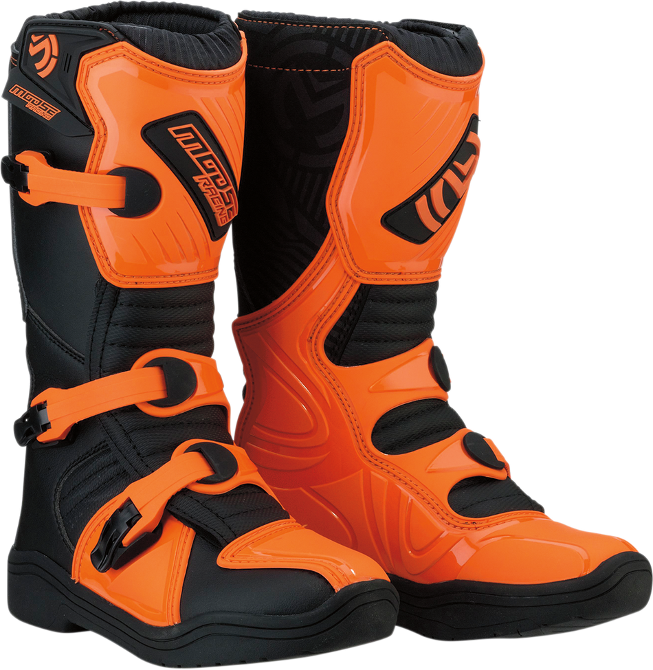 MOOSE RACING M1.3 Boots - Black/Orange - Size 6 3411-0442