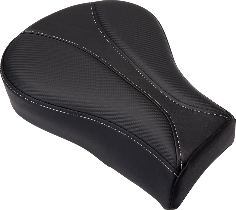 SADDLEMEN Dominator Pillion Pad - Standard Reach - Black w/ Gray Stitching - FL/FX '06-'17 806-12-0162