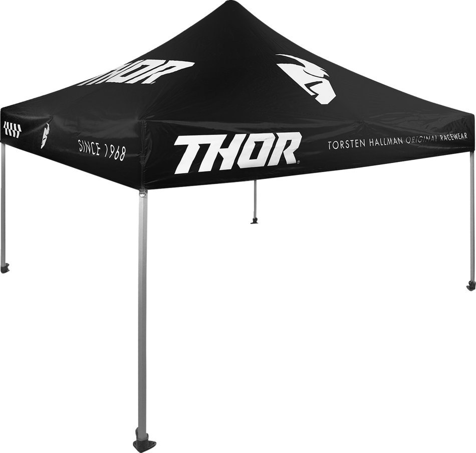 THOR Track Canopy - 10' x 10' - Black/White 4030-0065