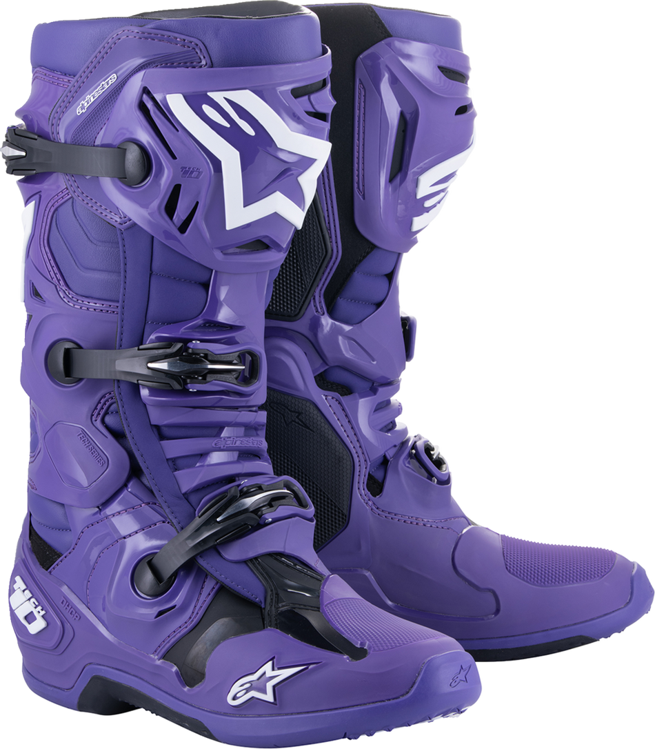 ALPINESTARS Tech 10 Boots - Purple/Black - US 7 2010020-394-7