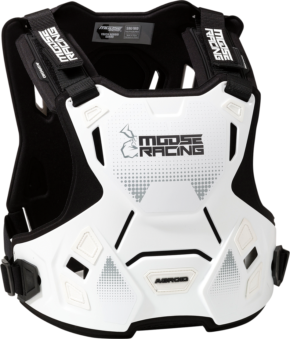 MOOSE RACING Youth Agroid™ Chest Guard - White - S/M 2701-1118