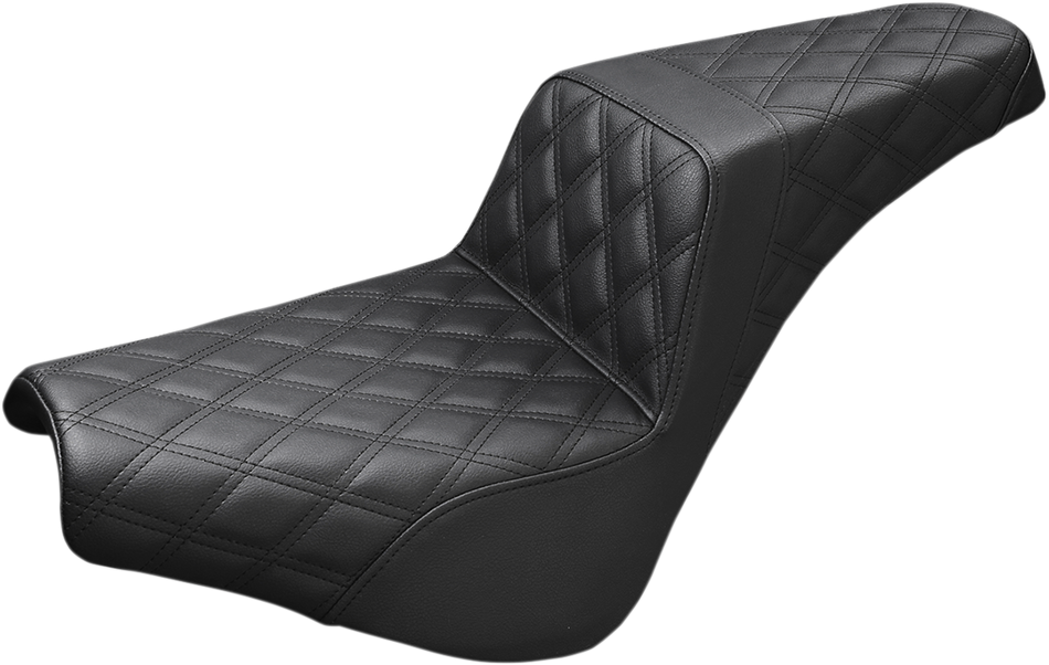 Asiento elevador SADDLEMEN - Costura de celosía completa - Negro 818-30-175 