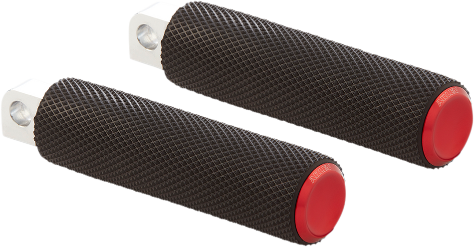 ARLEN NESS Passenger Knurled Footpegs - Red - FLDE 07-955