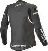 ALPINESTARS Stella Damen Kira Lederjacke - Schwarz/Weiß - US 8 / EU 44 3112019-12-44