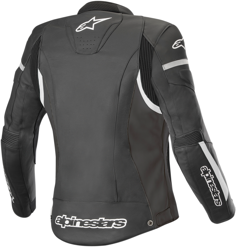 ALPINESTARS Stella Damen Kira Lederjacke - Schwarz/Weiß - US 8 / EU 44 3112019-12-44