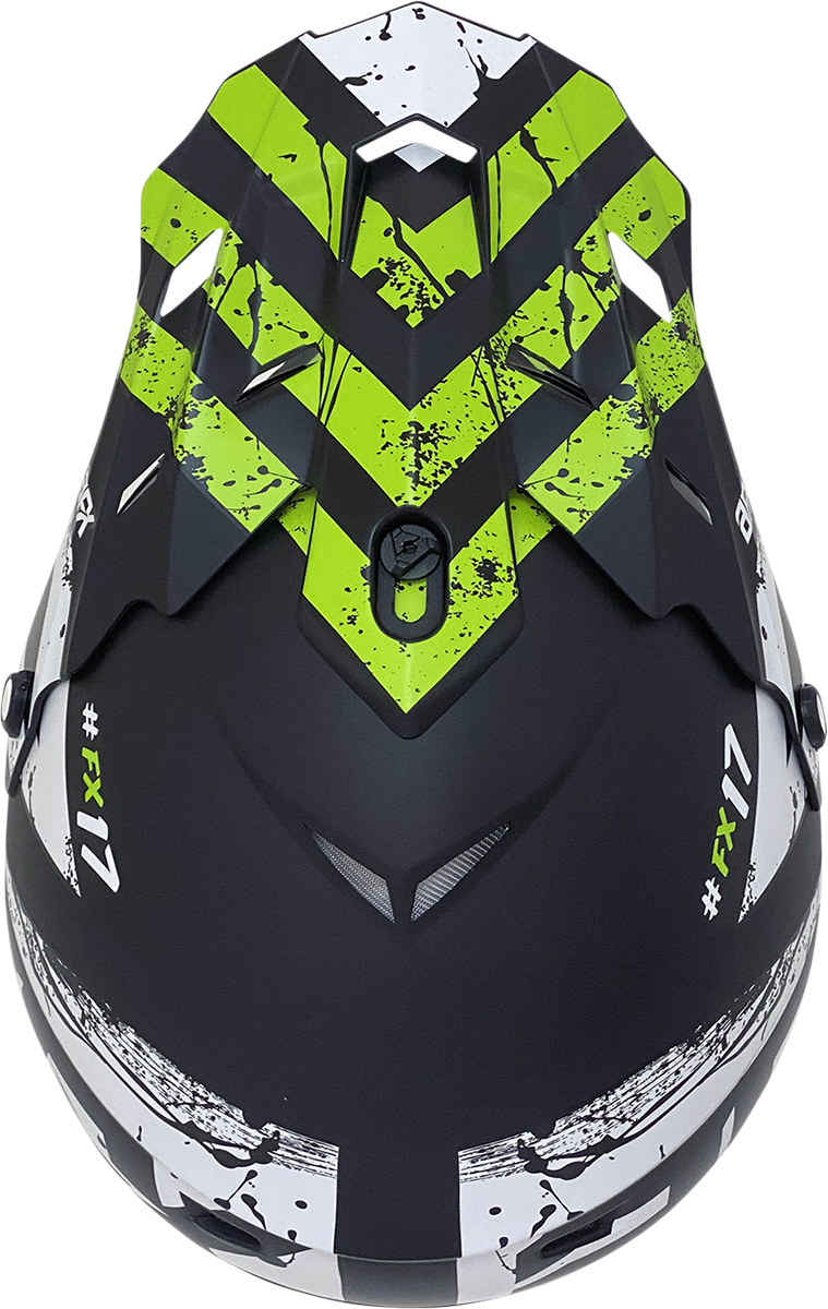 Casco AFX FX-17 - Attack - Negro mate/Verde - XL 0110-7182 