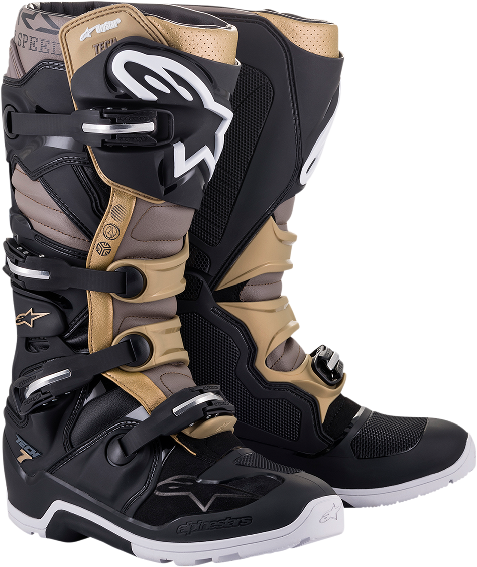 ALPINESTARS Tech 7 Enduro Drystar® Boots - Black/Gray/Gold - US 12 2012620-1959-12