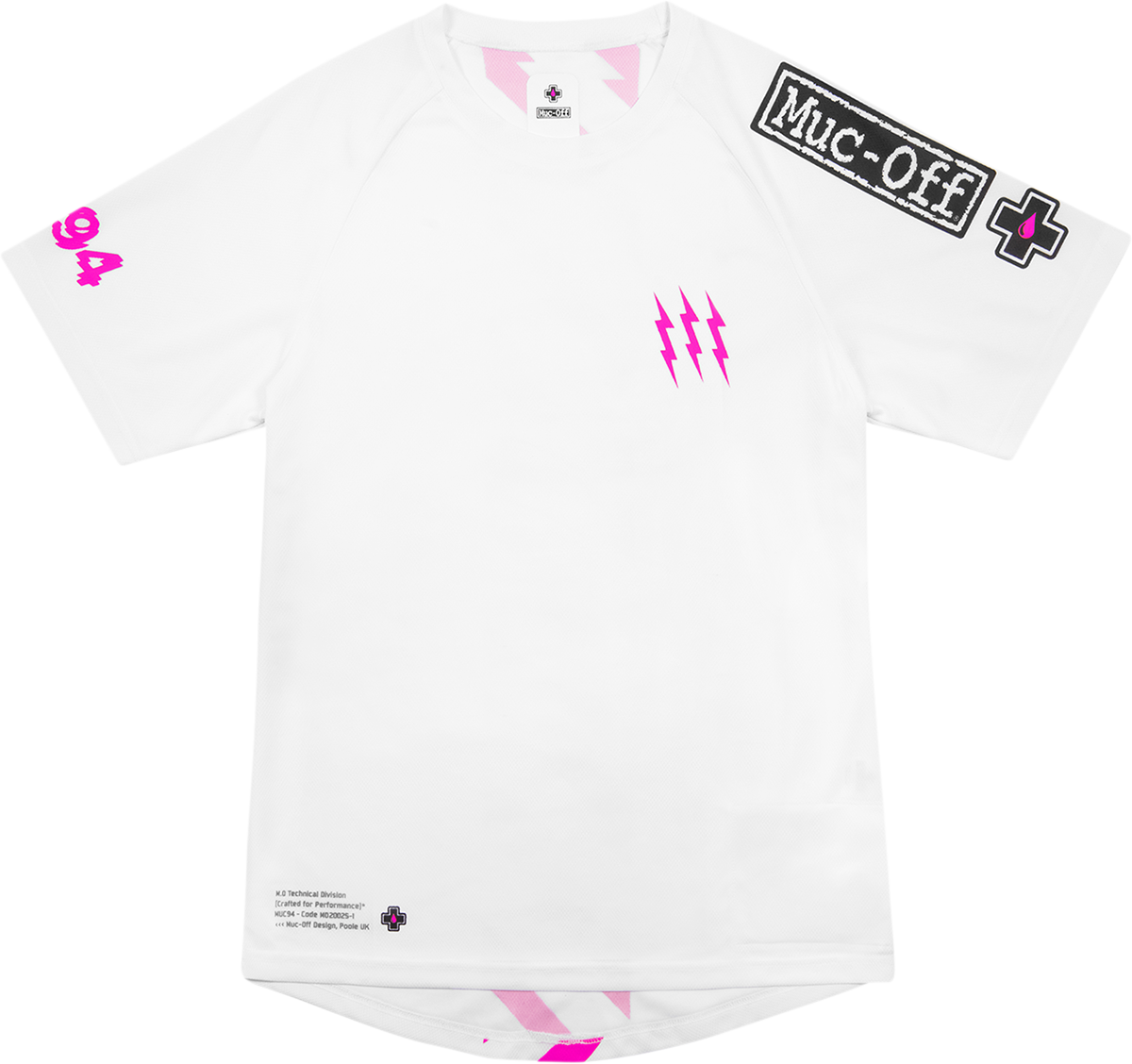 MUC-OFF USA Riders Short-Sleeve Jersey - White - Large 20483