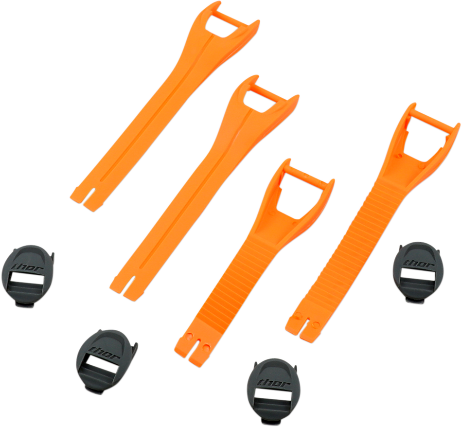 THOR Blitz XP MX Boot Straps - Orange - Size 10-15 3430-0873