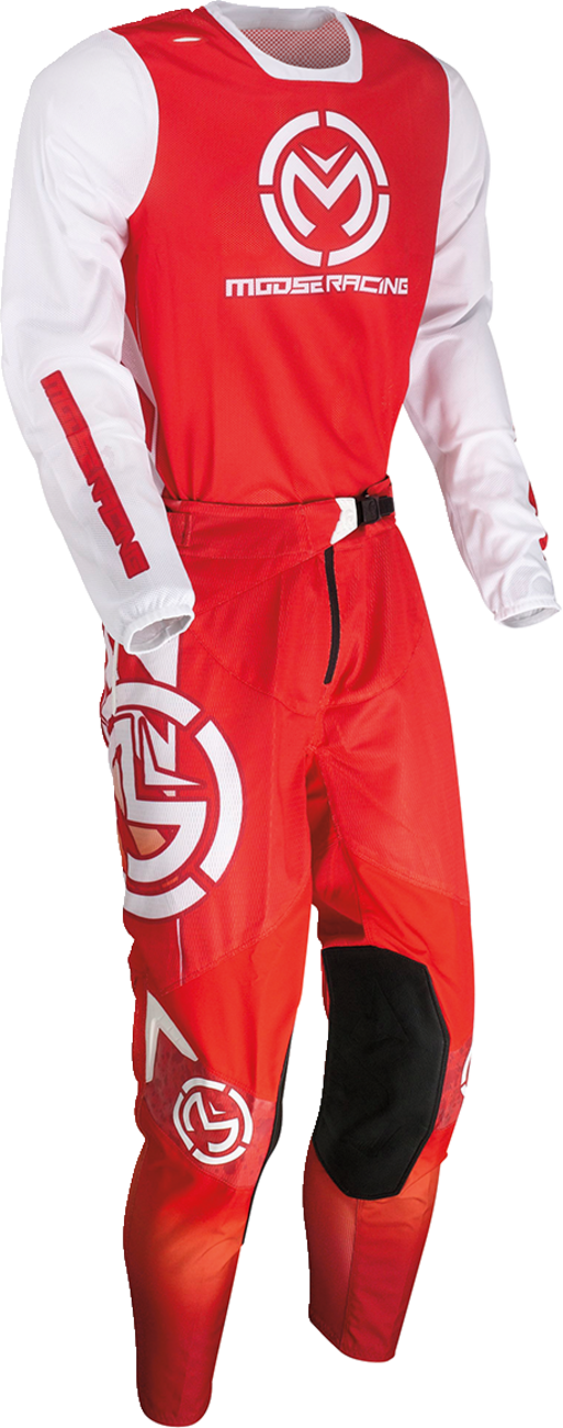 MOOSE RACING Pantalones Sahara - Rojo/Blanco - 38 2901-10720 