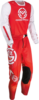 MOOSE RACING Pantalones Sahara - Rojo/Blanco - 38 2901-10720 