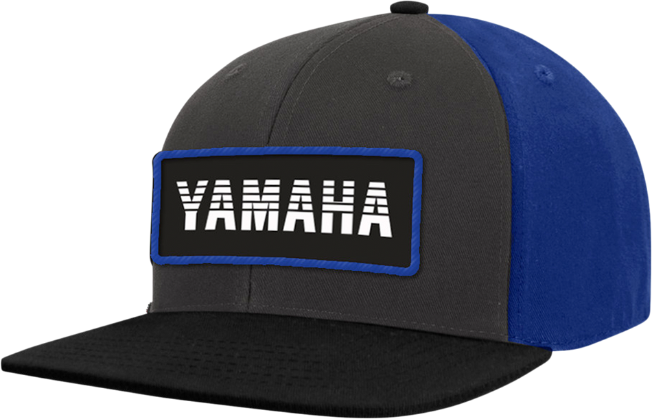 YAMAHA APPAREL Yamaha Patch-Mütze - Graphit/Blau NP21A-H2690 