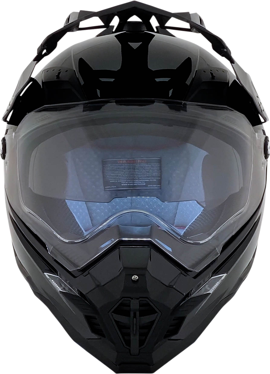 AFX FX-41DS Helm - Schwarz glänzend - Groß 0110-3745