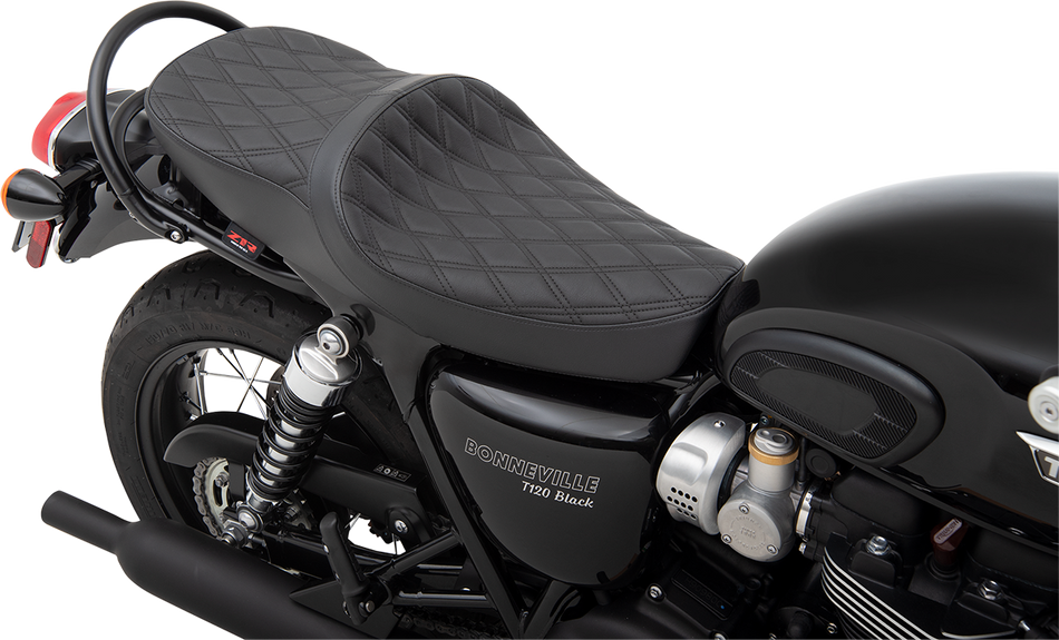 Z1R Low TR Seat - Double Diamond - Black - Vinyl 0810-2220