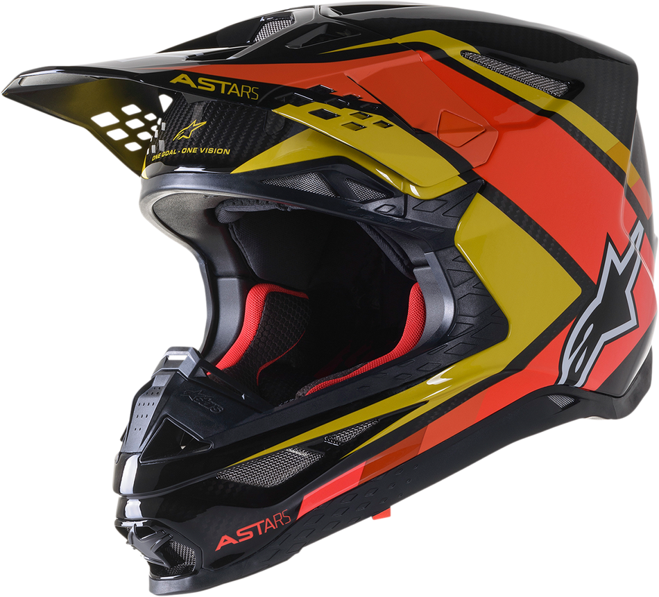 ALPINESTARS Supertech M10 Helmet - Meta 2 - MIPS® - Black/Yellow/Orange - Large 8300422-1549-LG