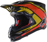 ALPINESTARS Supertech M10 Helmet - Meta 2 - MIPS® - Black/Yellow/Orange - XL 8300422-1549-XL