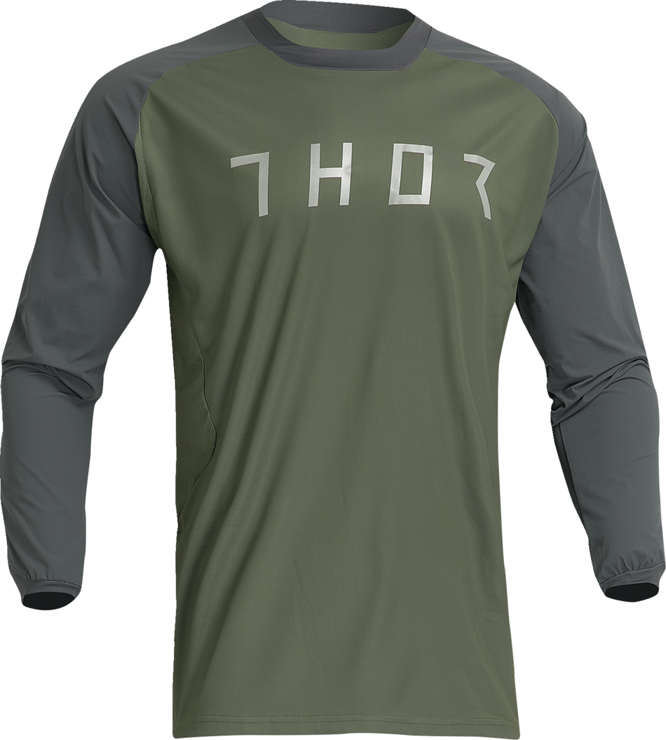 THOR Terrain Jersey - Army/Charcoal - Large 2910-7168