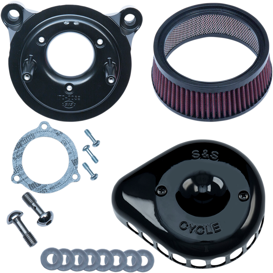 S&S CYCLE Mounted Air Cleaner - Black - Throttle By Wire 170-0438