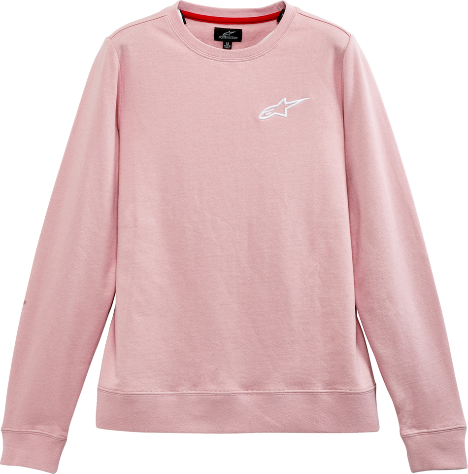 ALPINESTARS Women's Ageless Crew Fleece - Pink - XL 1232518203100XL