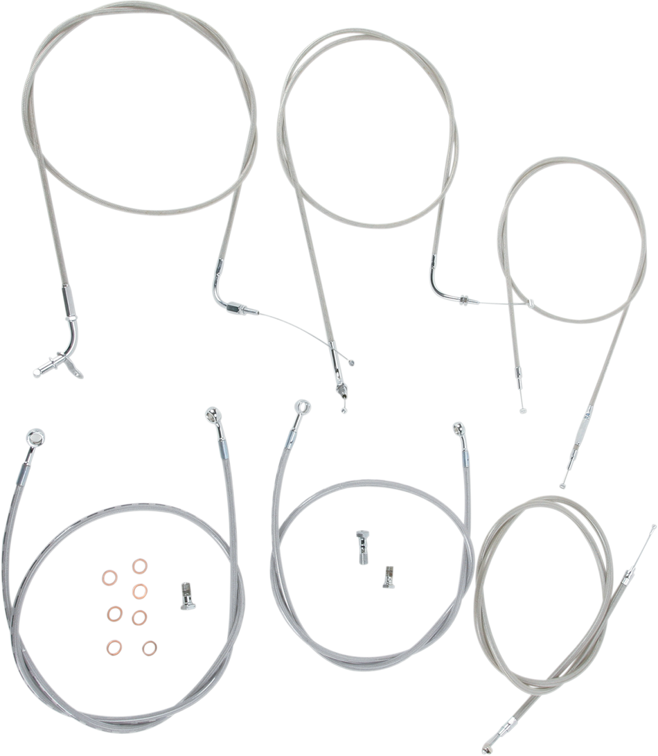 BARON Cable Line Kit - 18" - 20" - XVS1100CL - Stainless Steel BA-8042KT-18