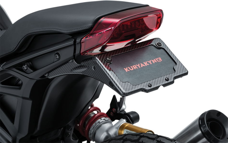 KURYAKYN License Plate Frame/Mount - Black - Indian 7634