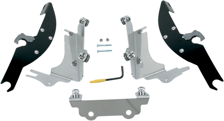 MEMPHIS SHADES Batwing Trigger Lock Mounting Kit - VN - Black MEK1924