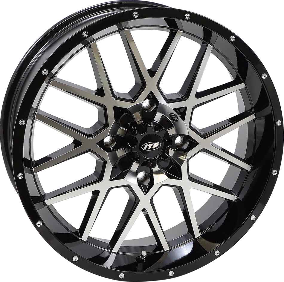 ITP Wheel - Hurricane - Front/Rear - Black Machined - 18x6.5 - 4/156 - 4+2.5 (+10 mm) 1822516546B