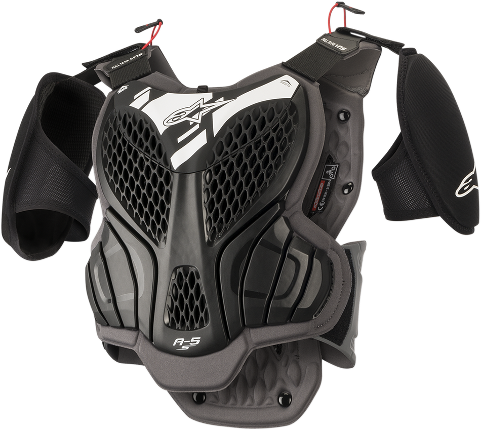 ALPINESTARS Youth A-5s Body Armor - Black/Gray - L/XL 6740518-105-LXL