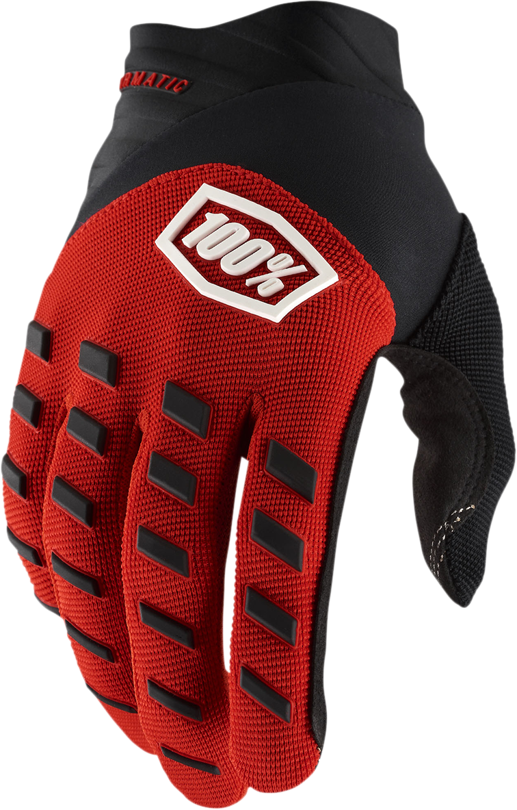 100% Airmatic Gloves - Red/Black - Large 10000-00027