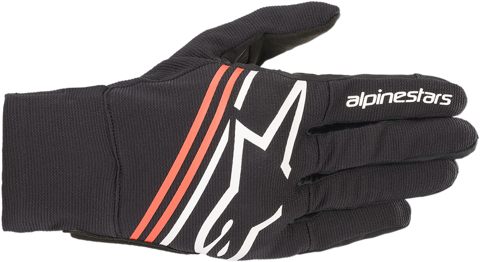 Guantes ALPINESTARS Reef - Negro/Blanco/Rojo Fluo - 2XL 3569020-1231-2X 