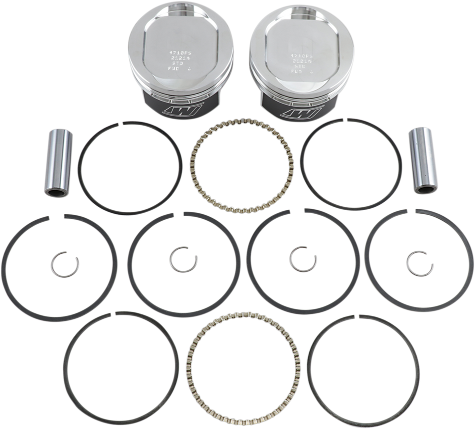 WISECO Piston Kit - Standard - .883 - XL 08 & LATER REQ 1200CC CYL High-Performance K1655