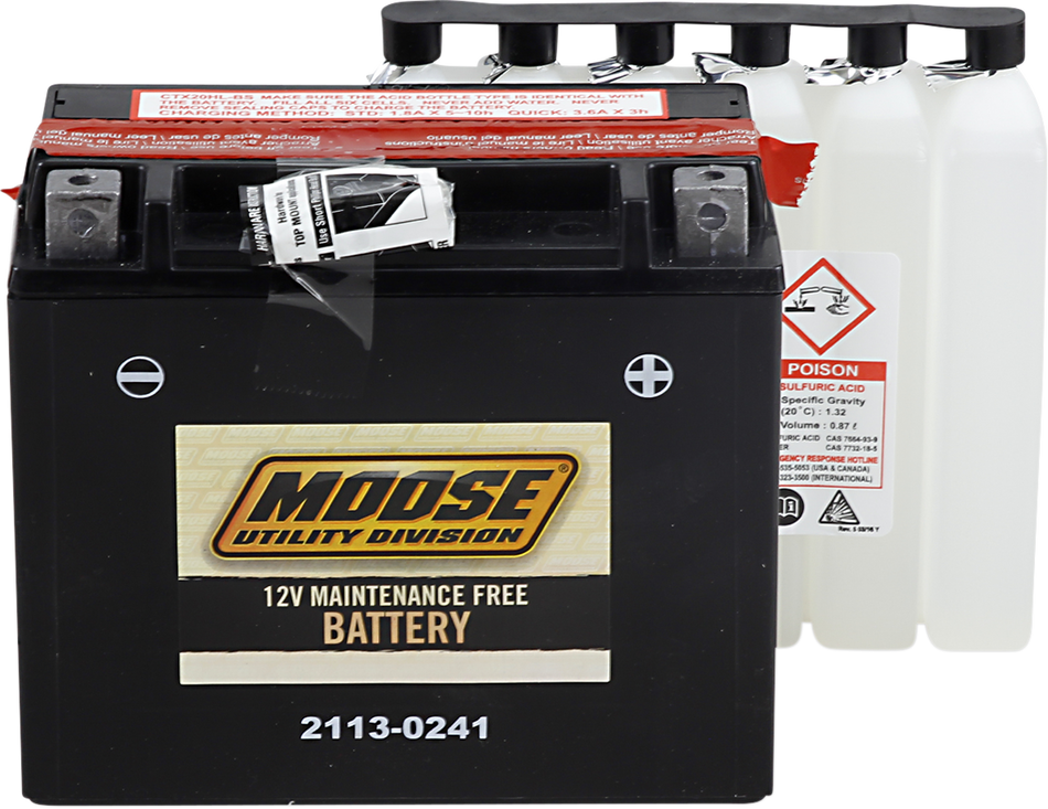 MOOSE UTILITY AGM Battery - YTX20HL-BS 2113-0241