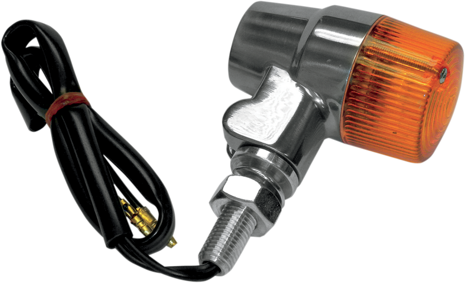 K&S TECHNOLOGIES Marker Light - Dual Filament - Amber/Aluminum 25-8603