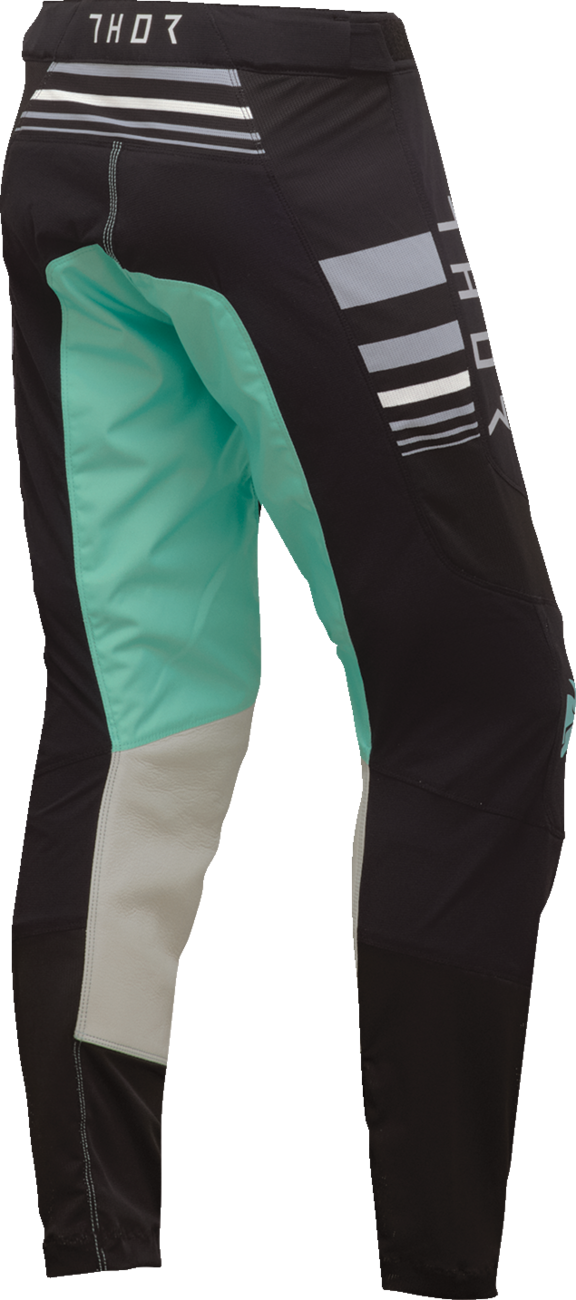 THOR Women's Prime Blaze Pants - Black/Mint - 1/2 2902-0349