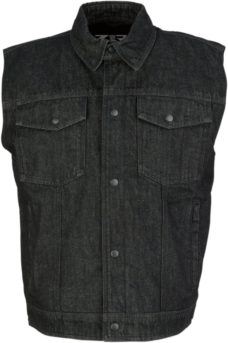 Z1R Denim Vest - Black - Medium 2820-4485