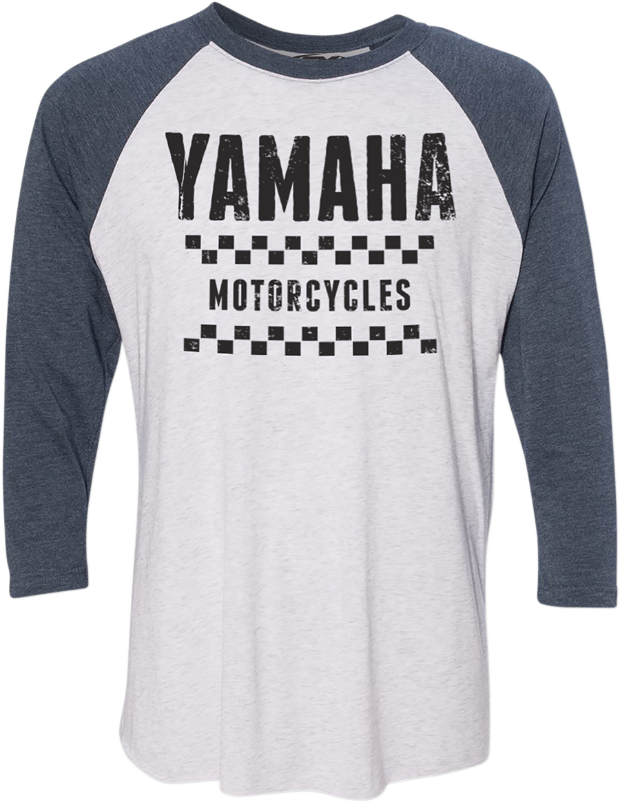 FACTORY EFFEX Yamaha Vet T-Shirt - White/Navy - Large 23-87224