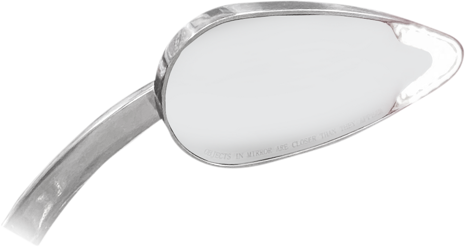 CUSTOM DYNAMICS Mirror - Dynamic - Side View - Oval - Chrome CD-MIRROR-C