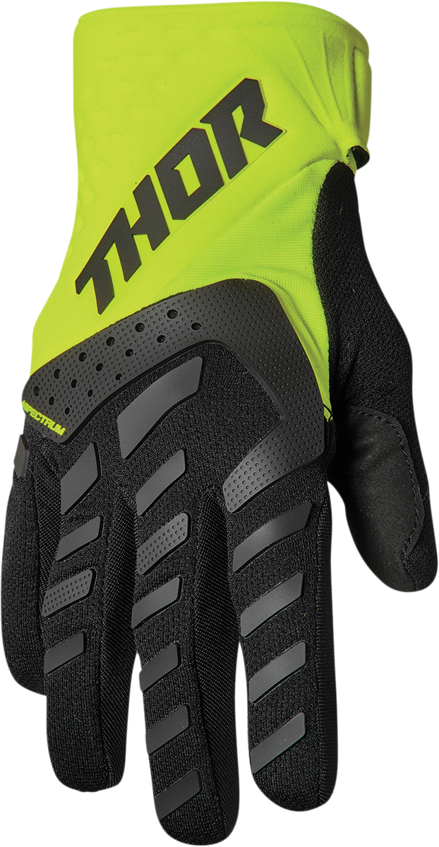 THOR Youth Spectrum Gloves - Black/Fluo Acid - 2XS 3332-1617