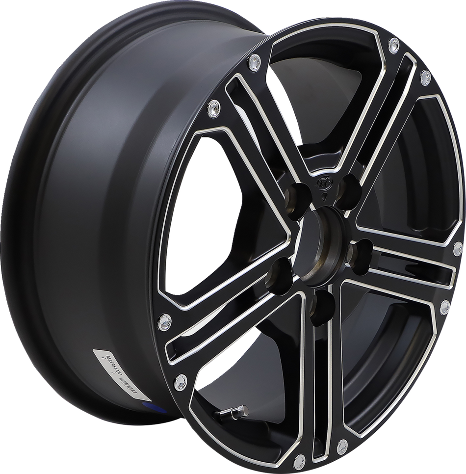 ITP Wheel - SS212 Alloy - Front/Rear - Milled Black - 15x7 - 5/4.5 - 6+1 (+61.8mm) 1522761727B