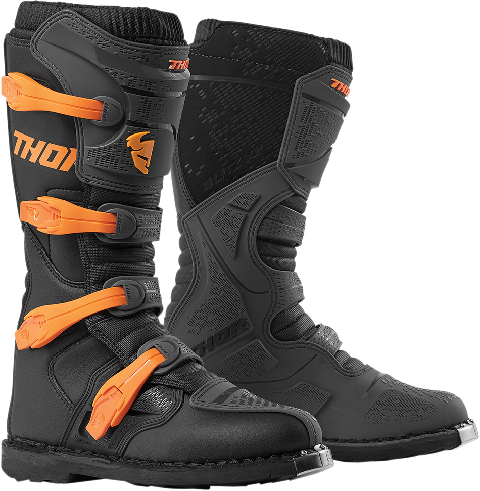 THOR Blitz XP Boots - Charcoal/Orange - Size 14 3410-2207