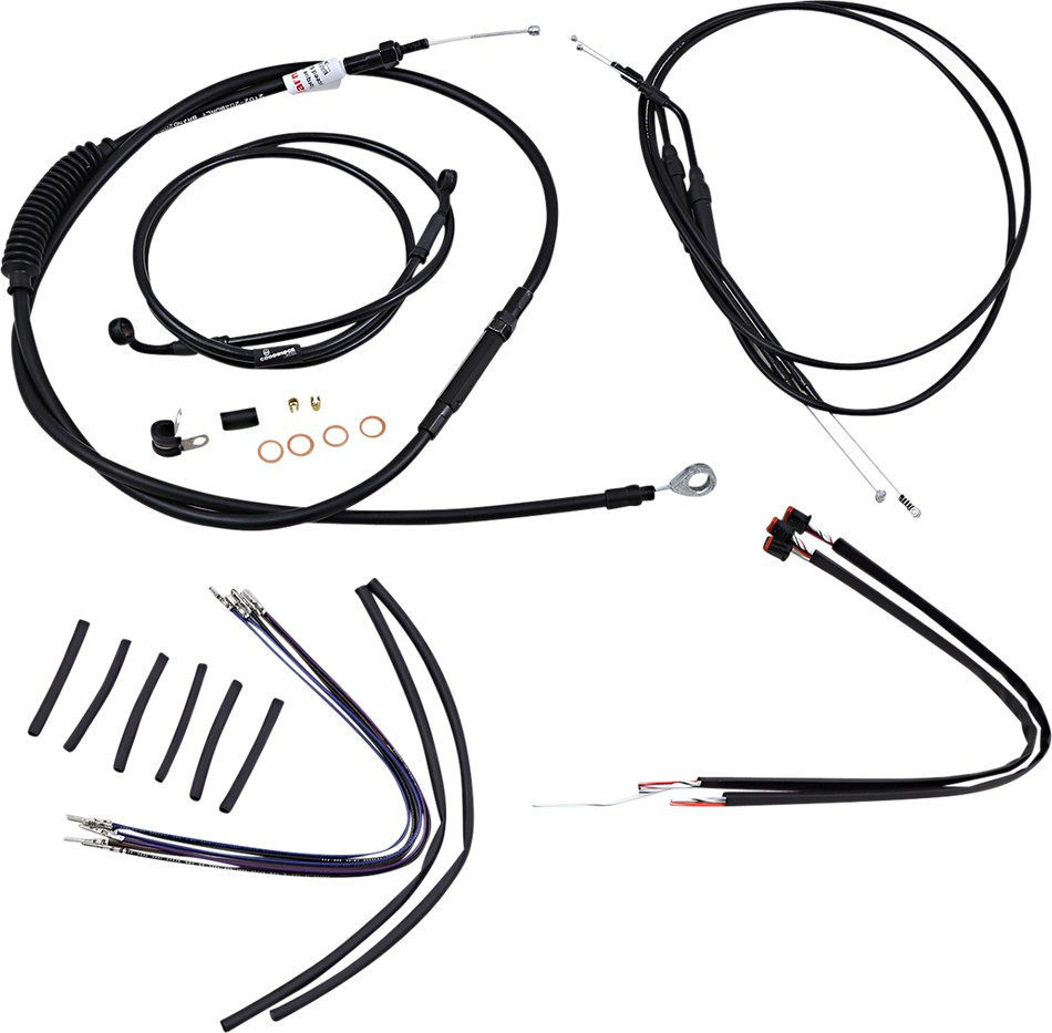 BURLY BRAND Control Kit - 14" Ape Hanger Handlebars B30-1107