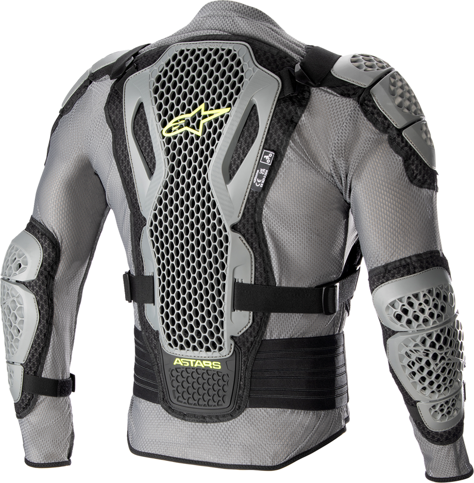 ALPINESTARS Bionic Action V2 Schutzjacke - Grau/Schwarz/Gelb - Small 6506823-915-S