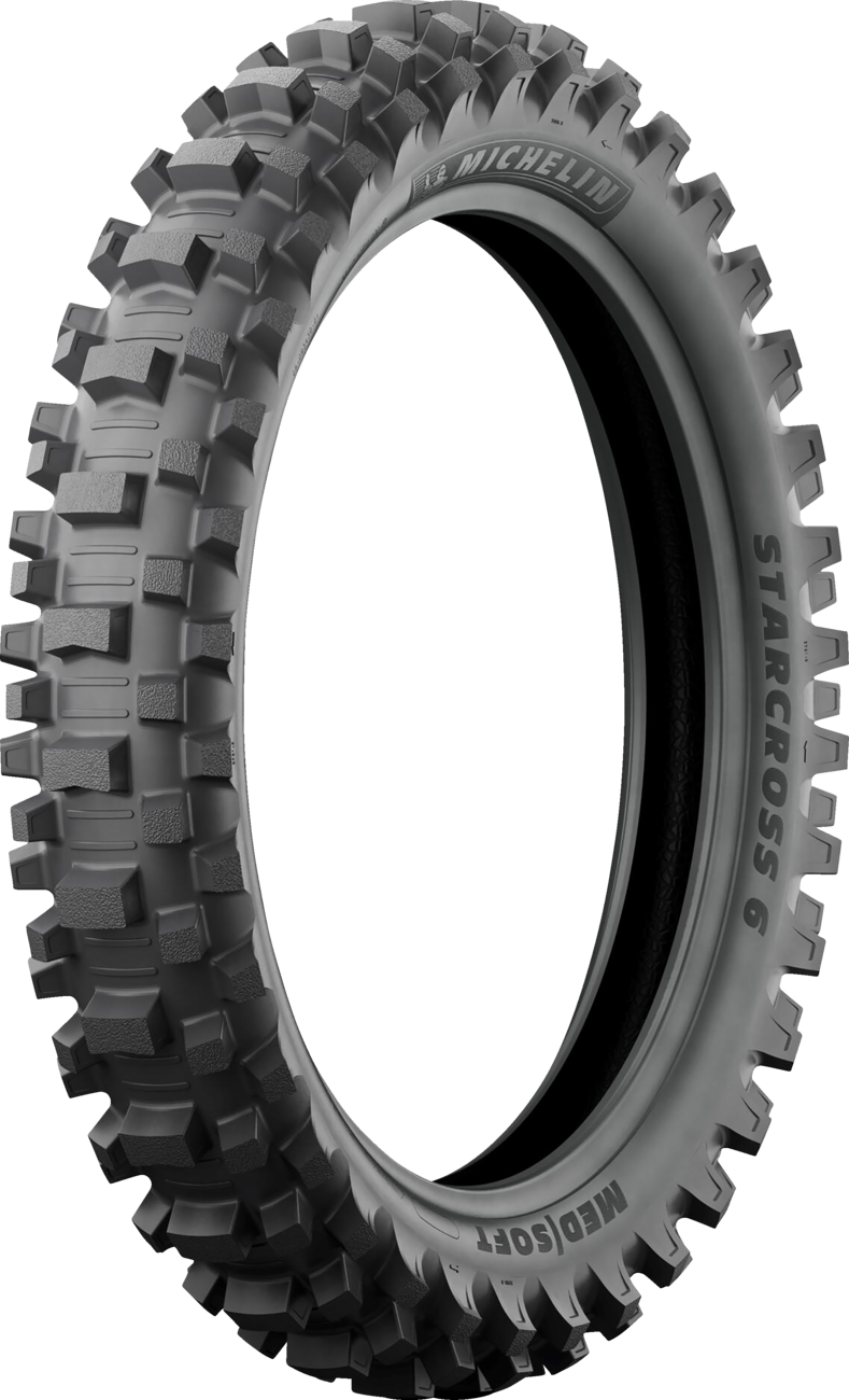 MICHELIN Tire - StarCross 6 Medium Soft - Rear - 120/80-19 - 63M 51903