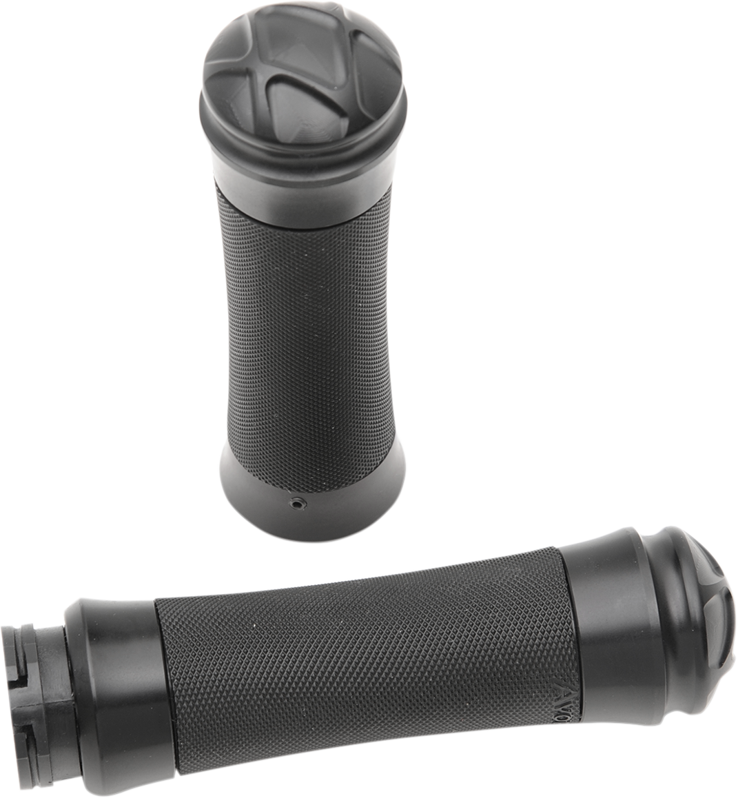 EDDIE TROTTA DESIGNS Grips - 2-Piece - Platinum - Black TC-797B