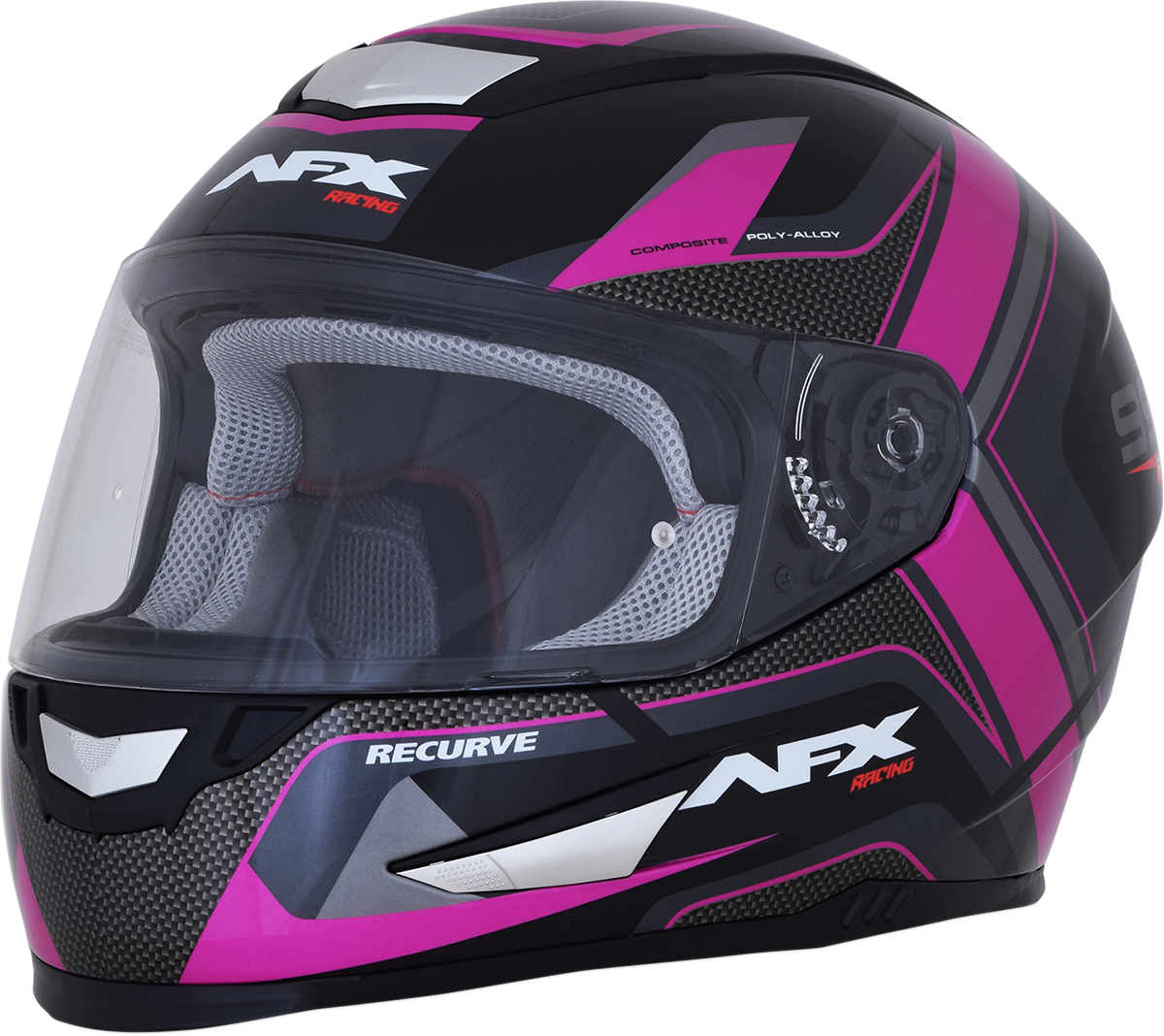 AFX FX-99 Helm - Recurve - Schwarz/Fuchsia - XL 0101-11105 
